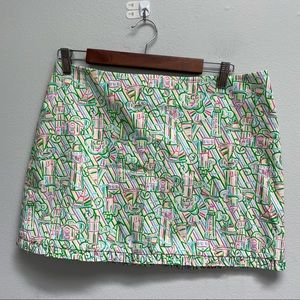 Lilly Pulitzer skirt guiding light size 8 lighthouses Nautical